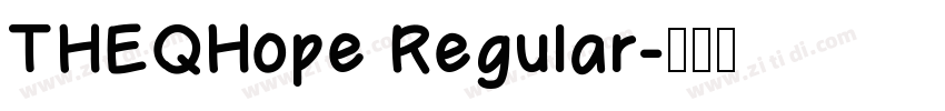 THEQHope Regular字体转换